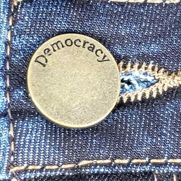 Democracy Jeans AB Solution Women's Size 6 Dark Wash Skinny Leg Mid Rise - Picture 5 of 8